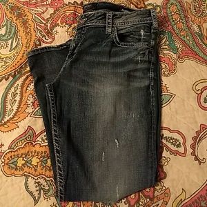 Silver Jeans Capri Boyfriend Style